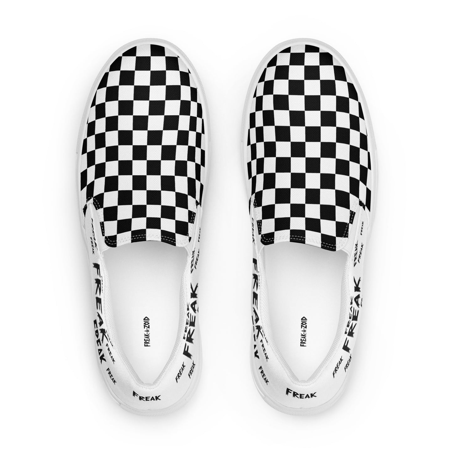 Black & white checkered freak - Men’s shoes