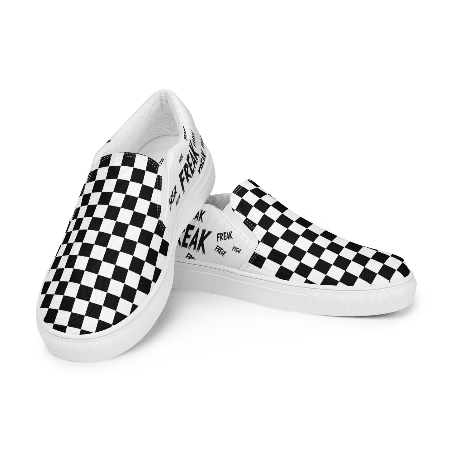 Black & white checkered freak - Men’s shoes