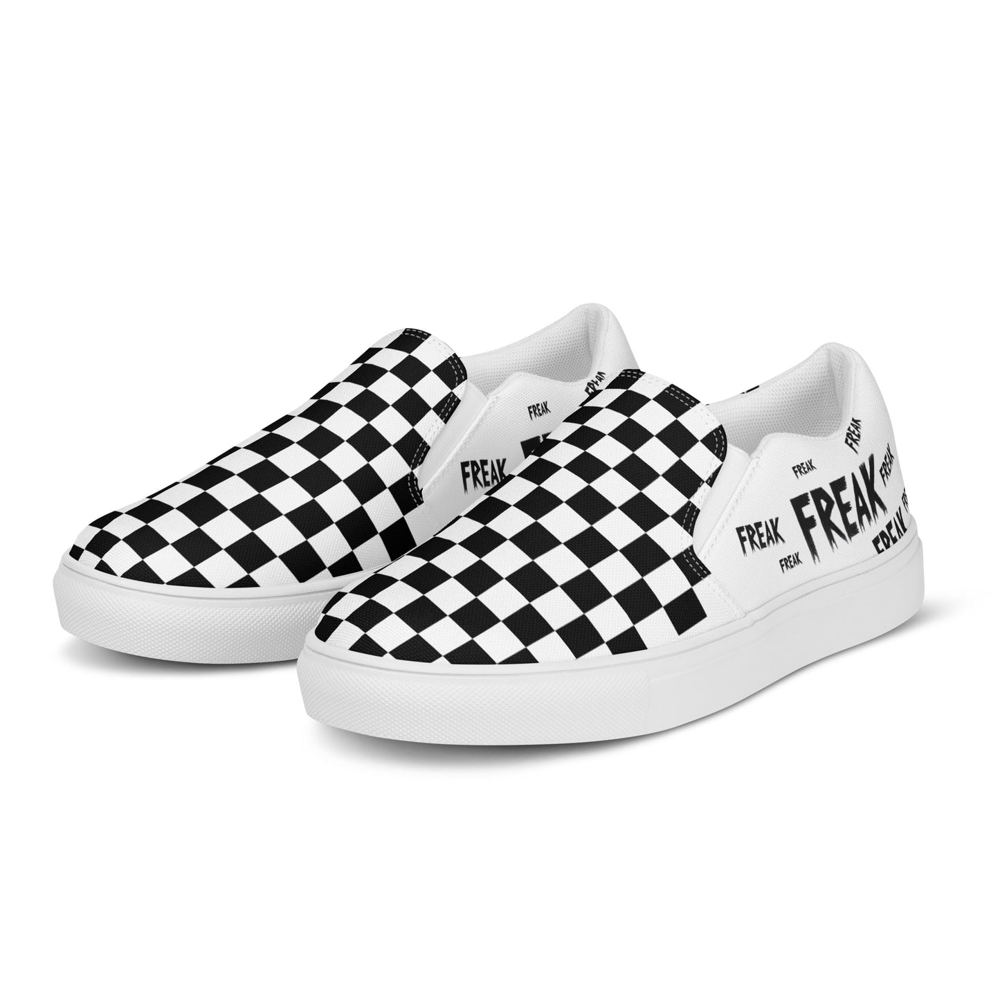 Black & white checkered freak - Men’s shoes