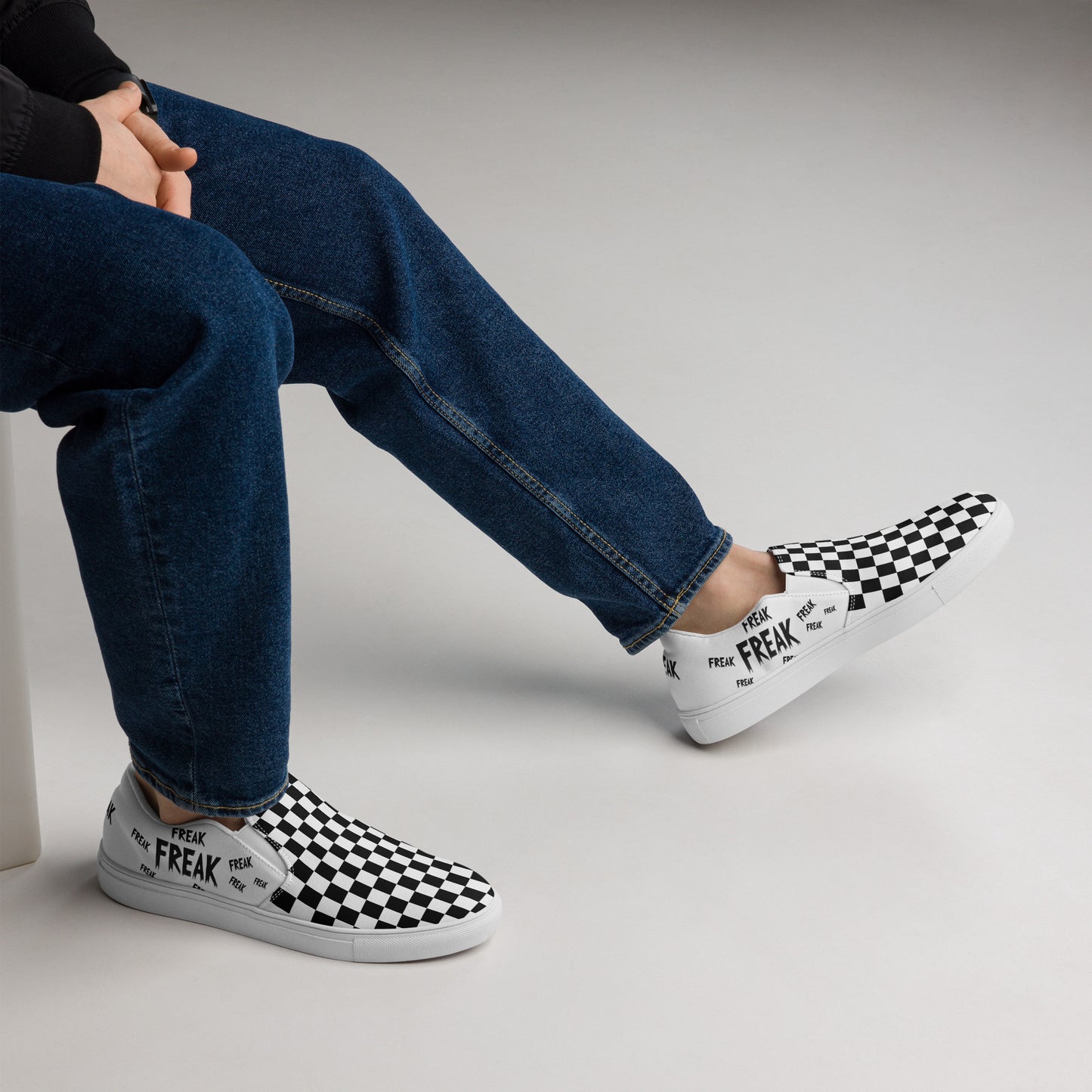 Black & white checkered freak - Men’s shoes