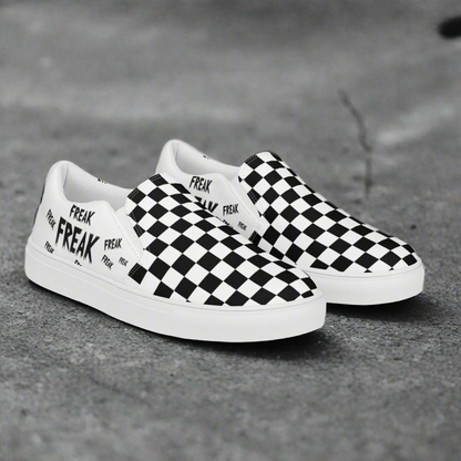 Black & white checkered freak - Men’s shoes